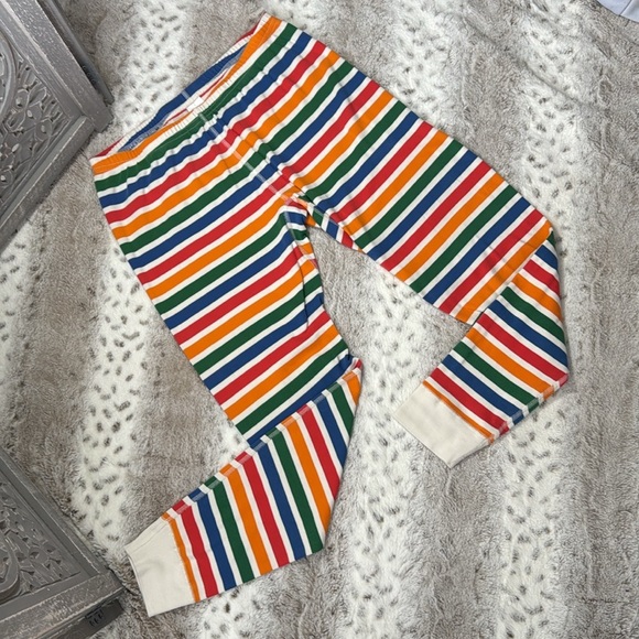 Hanna Andersson Sesame Street pants large rainbow stripes preppy loungewear - Picture 1 of 10